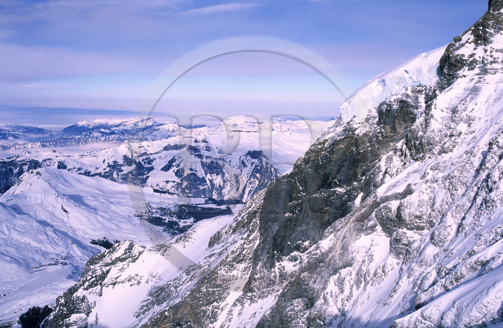 Suisse, région de Bern (Oberland Bernois), glacier de la Jungfrau