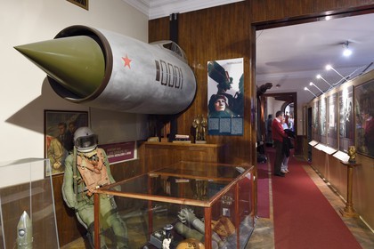 République Tchèque, Prague, Nove Mesto (nouvelle ville), collection d'objets du Muzeum Komunismu situé rue Na Prikope, musée qui retrace l'histoire du communisme Tchécoslovaque