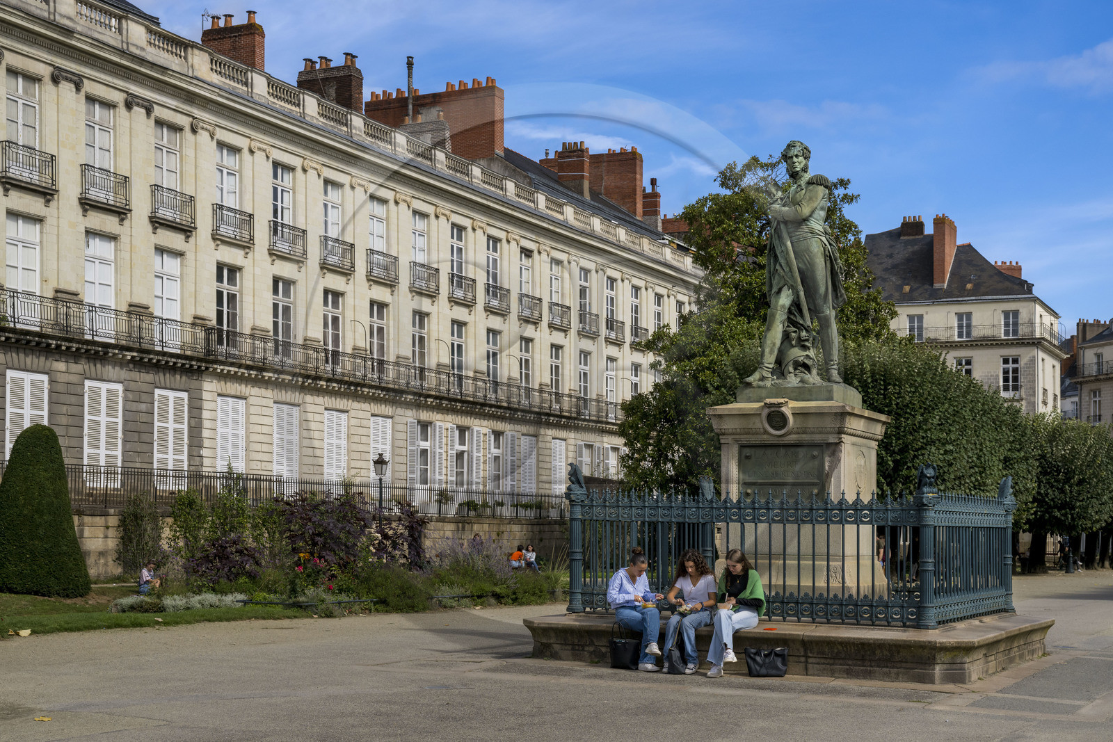 France, Loire-Atlantique (44), Nantes, quartier de Graslin, statue de Pierre Cambronne sur le cours Cambronne