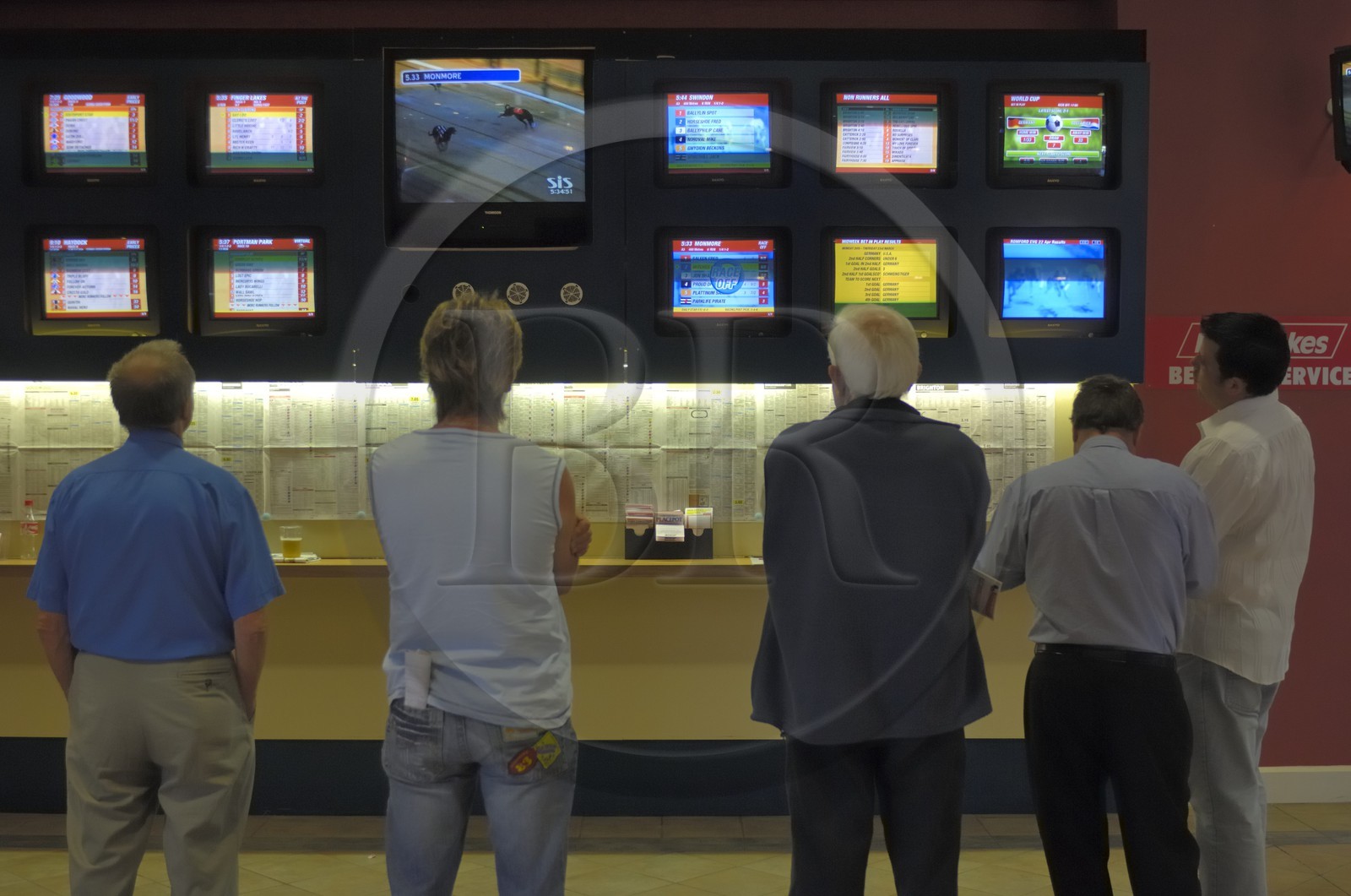 Republic of Ireland, County Meath, Ratoath, Fairyhouse racecourse, bettors at greyhound racing