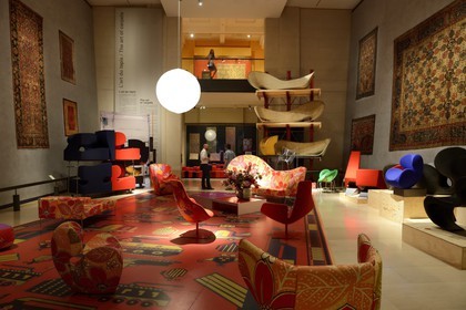 France, Rhone, Lyon, historical site listed as World Heritage by UNESCO, Textiles and Decorative Arts museum, carpet Art hall