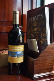 Namibie, région de Khomas, Windhoek, le train Shongololo express, dans la cabine du wagon-lits