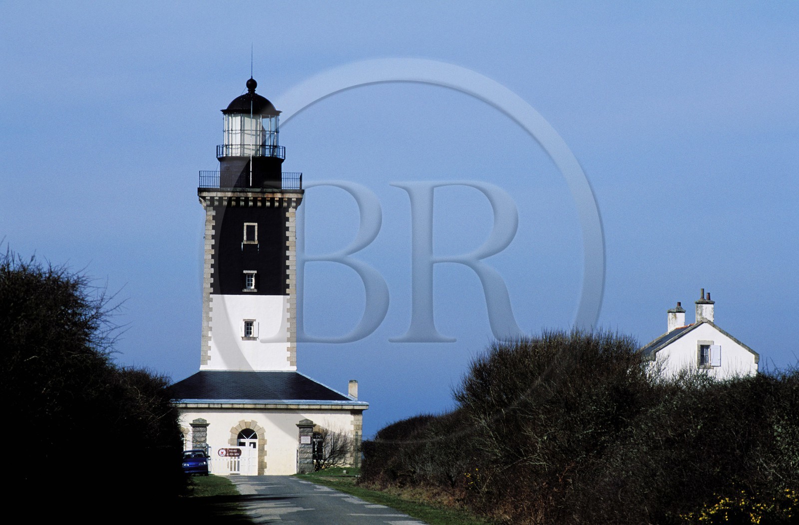 France, Morbihan, Groix island, Pen Men lighthouse