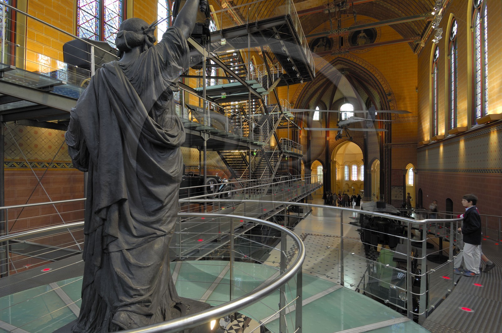 France, Paris (75), musée des Arts et Métiers dans l'église Saint-Martin des Champs, la chapelle