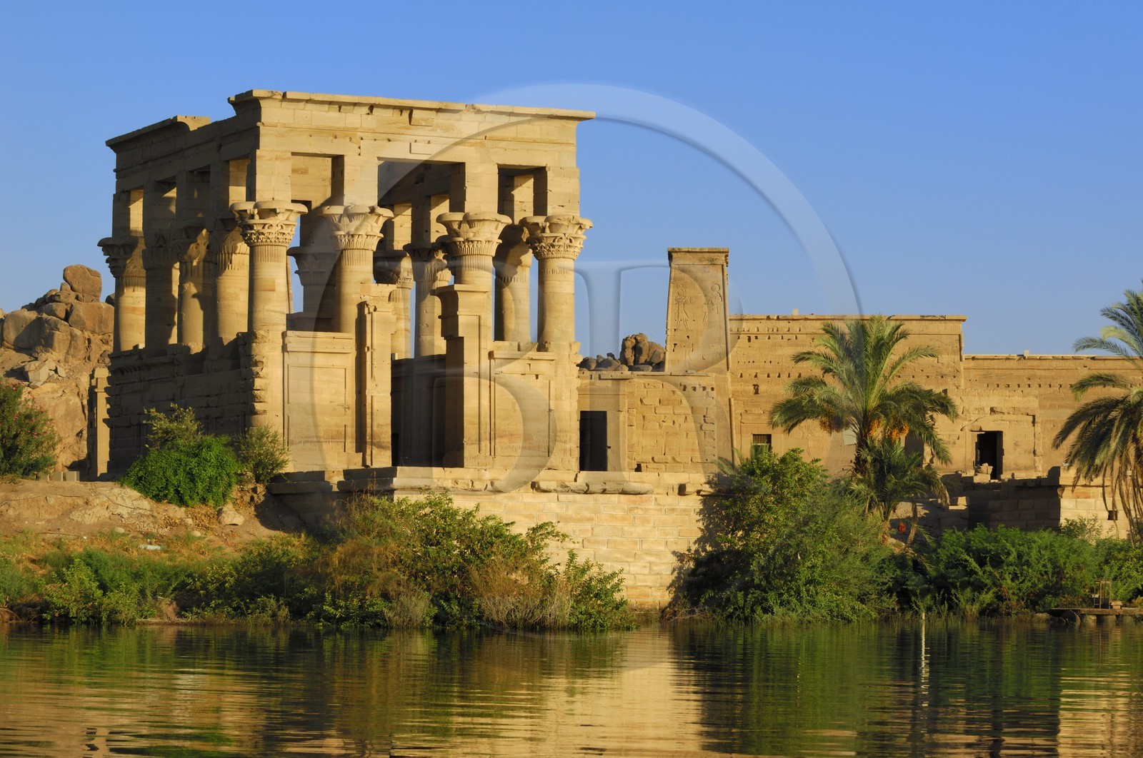 Egypt, Upper Egypt, Nubia, Nile Valley, Aswan, Agilka Island, Philae listed as World Heritage by UNESCO, kiosk of the Roman Emperor Trajan