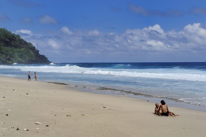 France, île de la Réunion, la côte sud, plage de Grand-Anse