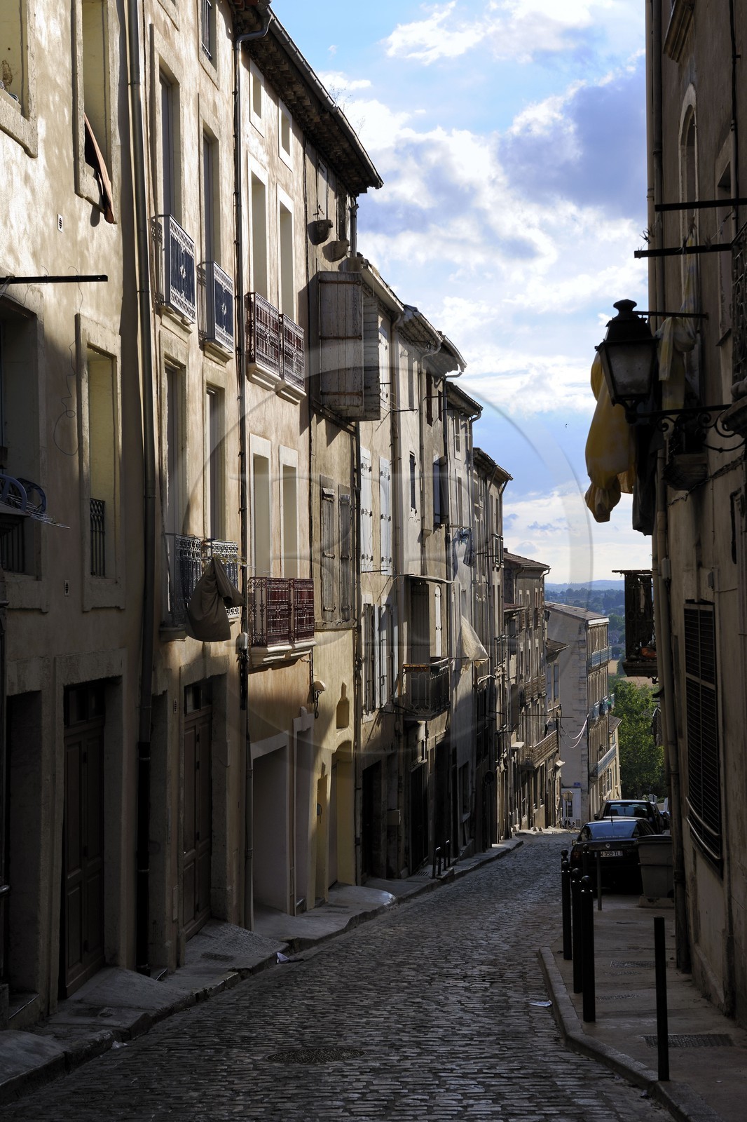 France, Herault, Beziers, the rue Canterelles on the path of the former Via Domitia