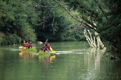France, Gers (32), canoë sur la rivière Baïse à Beaucaire