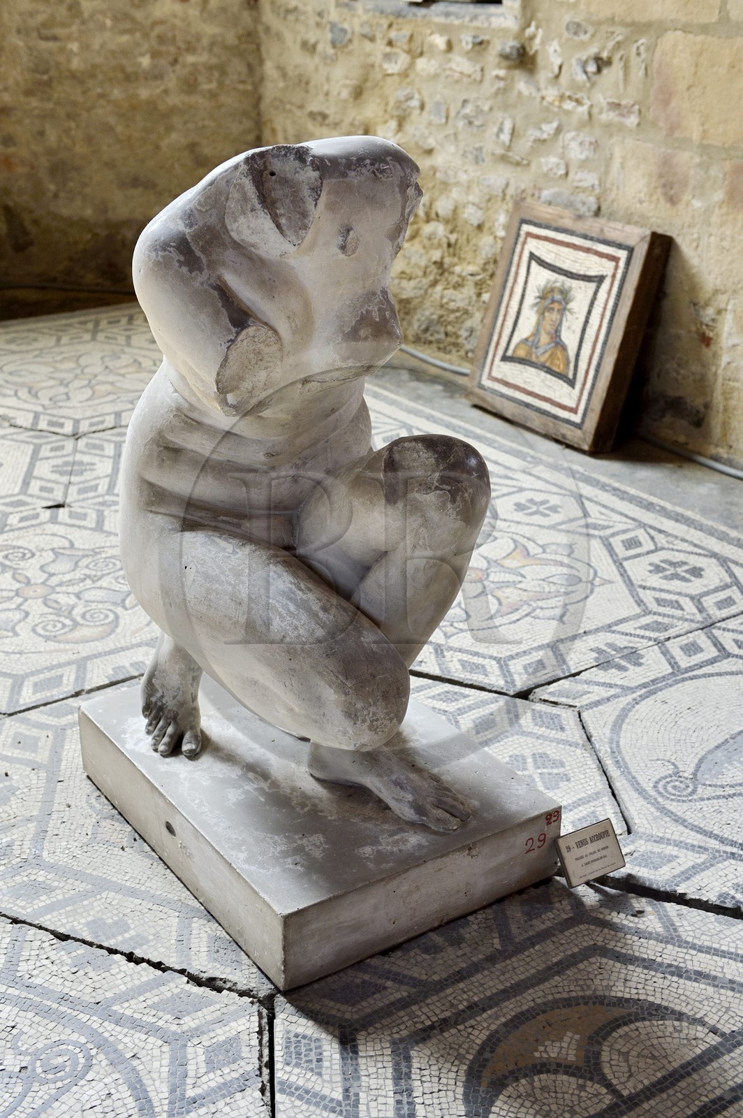 France, Isère (38), Vienne, musée lapidaire dans l'église Saint-Pierre, Venus accroupie