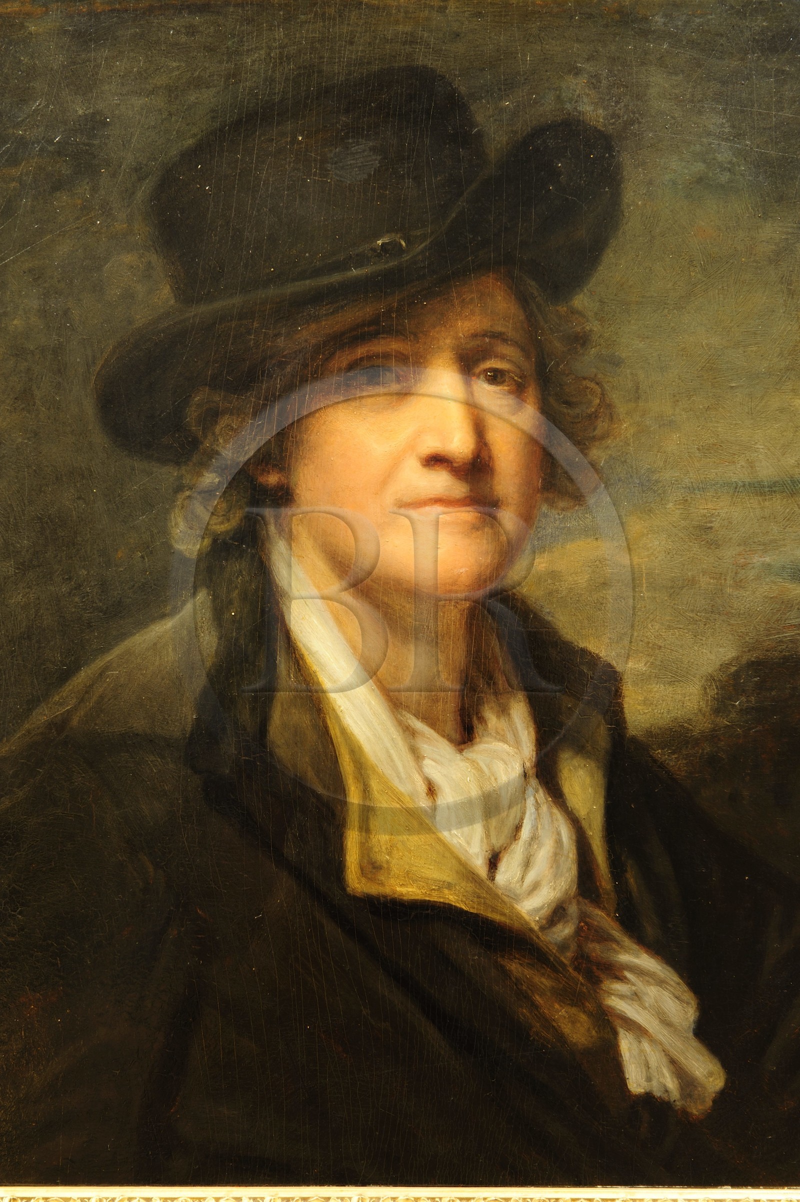 France, Saône et Loire (71), Tournus, musée Greuze, autoportrait