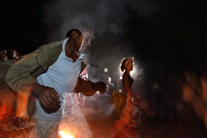 Gabon, Ogooue-Maritime Province, Omboue, Loango region, Nkomi (Myènè) traditional dances