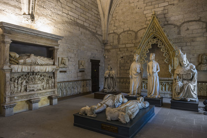 France, Vaucluse (84), Avignon, Palais des Papes classé Patrimoine mondial de l'UNESCO, sacristie nord