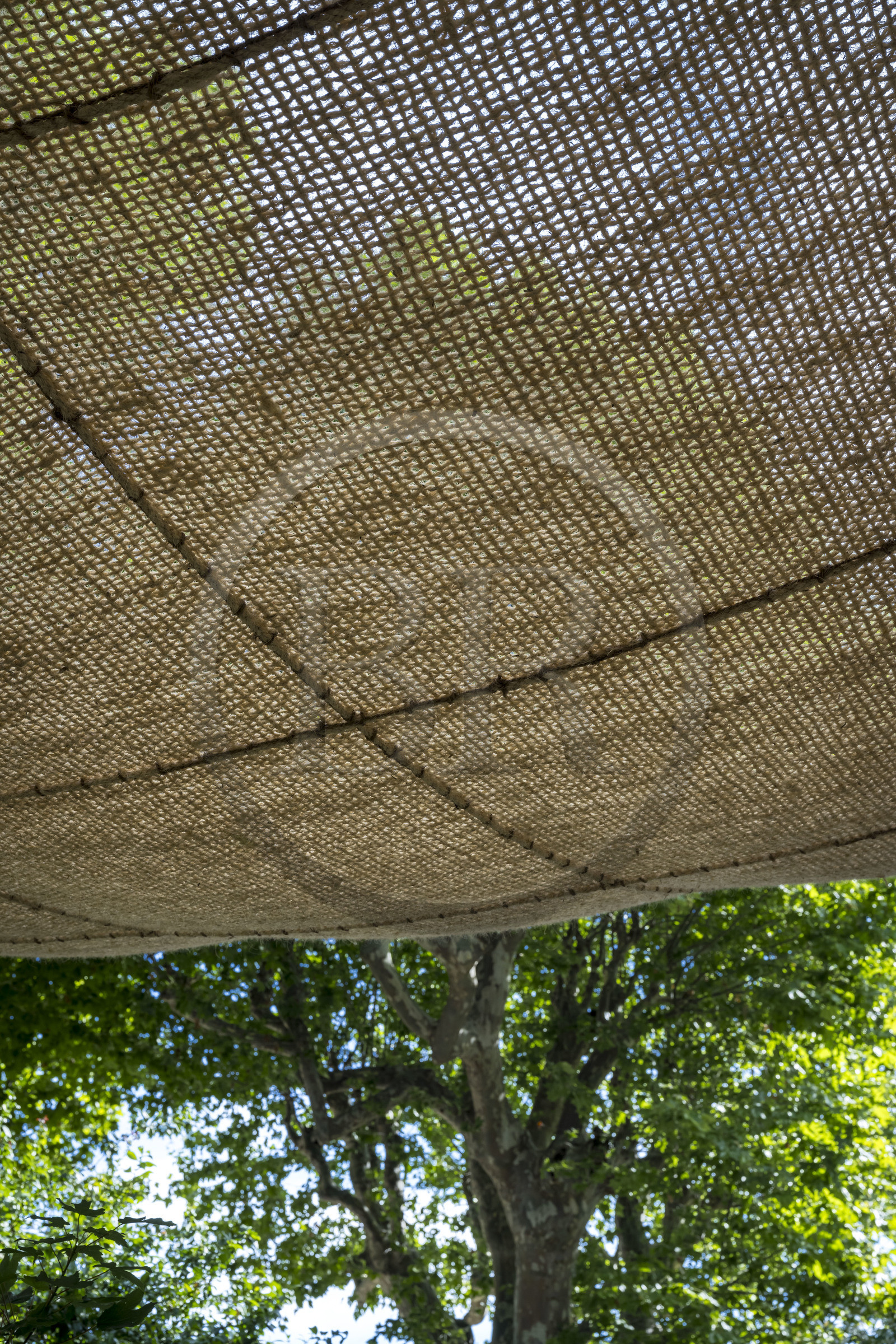 France, Drôme (26), Drôme provençale, Nyons, La Scourtinerie, dernière manufacture de scourtins de Provence, les ombrières sont une de leur grande spécialité