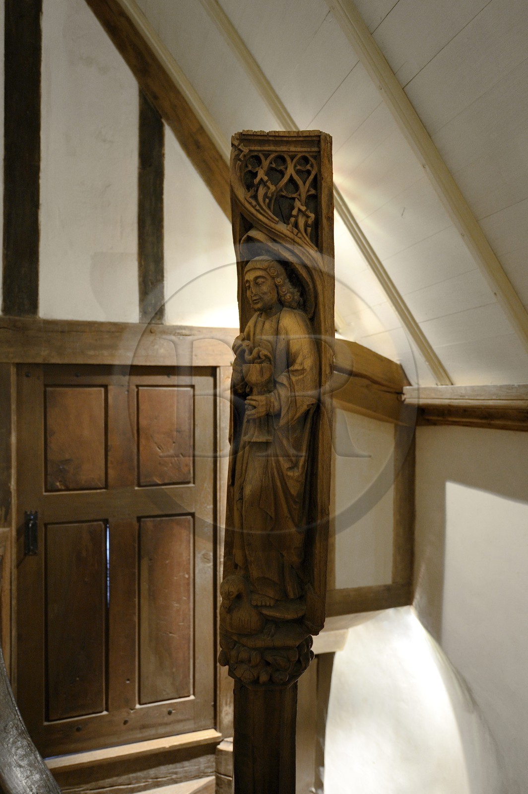 France, Finistère (29), Morlaix, le musée de Morlaix, maison à pans de bois du XVIème siècle dite Maison à lanterne ou à pondalez