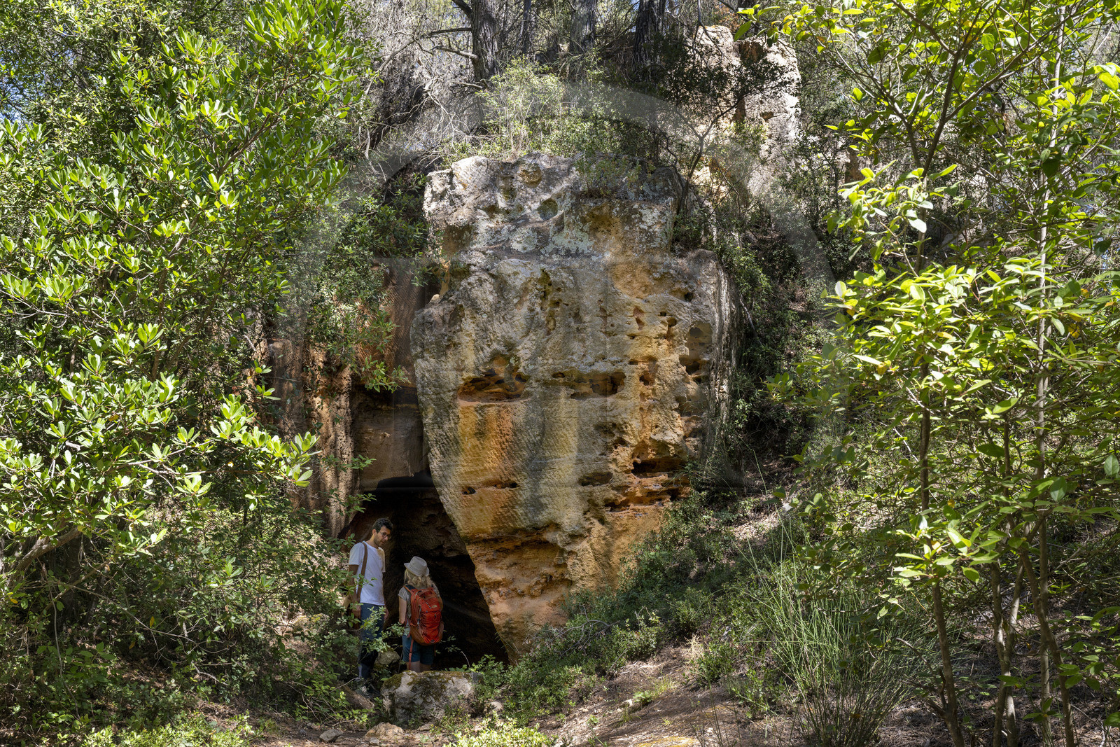 France, Bouches du Rhone, Aix en Provence, Bibemus plateau, the Bibemus quarries which inspired many of Cézanne's paintings