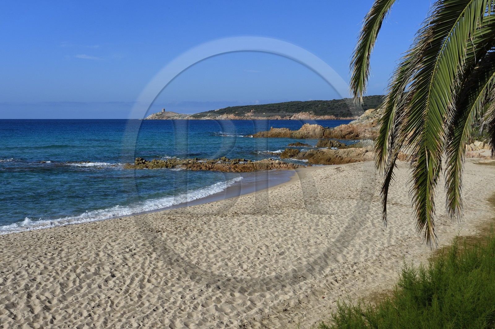 France, Corse-du-Sud (2A), Cargèse, plage du Pero
