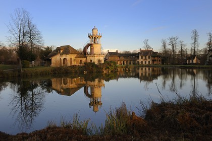 France, Yvelines, Chateau de Versailles, listed as World Heritage by UNESCO, Marlborough Tower of the Queen's Hamlet in Marie Antoinette's Estate