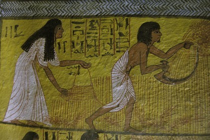 Egypt, Upper Egypt, Nile Valley, surroundings of Luxor, West bank, Thebes Necropolis listed as World Heritage by UNESCO,  Deir el-Medina, the Craftsmen valley, tomb of a craftman