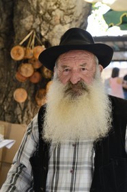 France, Haute Corse, Niolu (Niolo) region, Casamaccioli, shepherd at the Santa di Niolu religious festivity to celebrate the Nativity of the Virgin