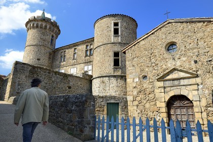 France, Loire (42), Parc Naturel Régional du Pilat, Pélussin, le château de Virieu