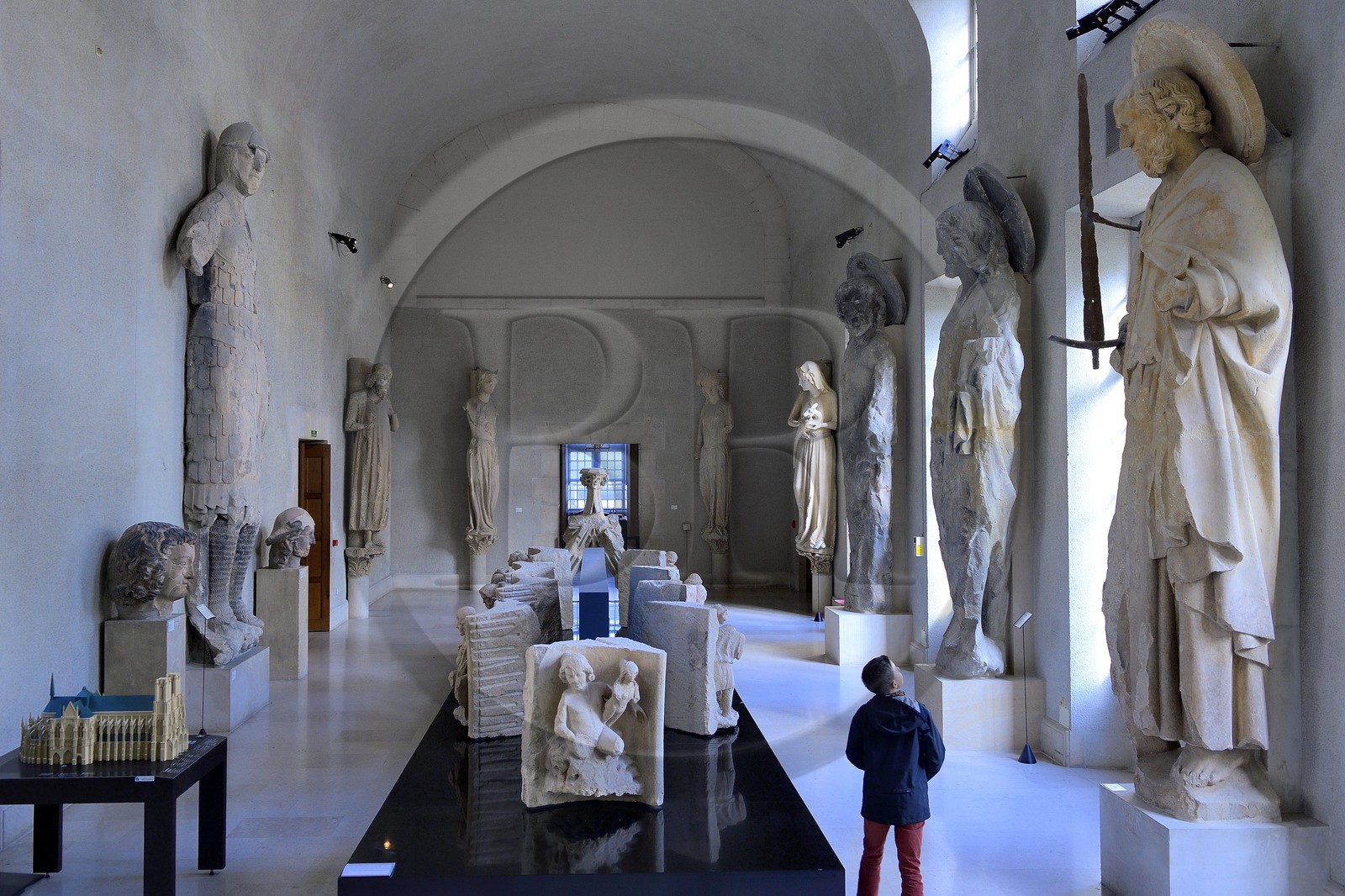 France, Marne (51), Reims, le Palais du Tau, classé Patrimoine Mondial de l'UNESCO, salle du Goliath