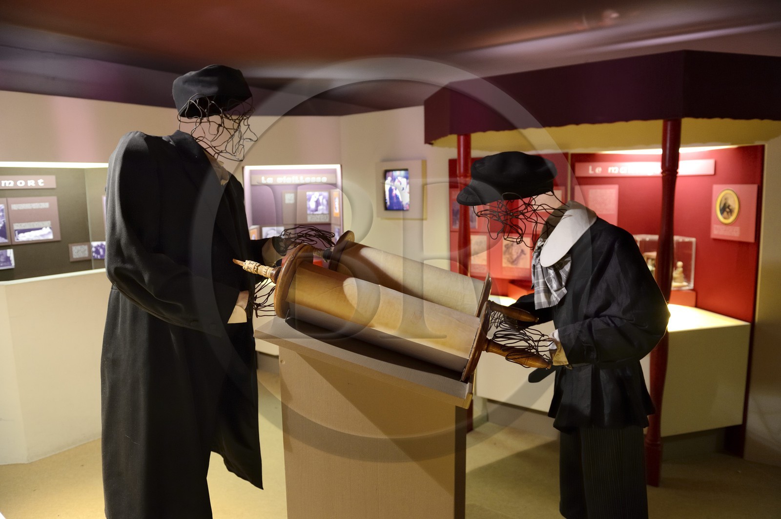 France, Bas-Rhin (67), Bouxwiller, musée judéo-alsacien dans l'ancienne synagogue