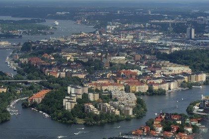 Suède, Stockholm (vue aérienne)