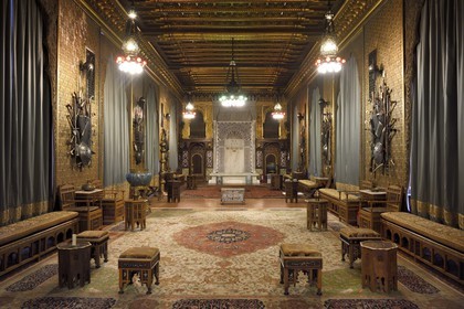 Roumanie, Valachie, Sinaia, château de Peles ancienne résidence royale édifiée de 1875 à 1883 pour le roi Carol Ier de Roumanie, le salon mauresque