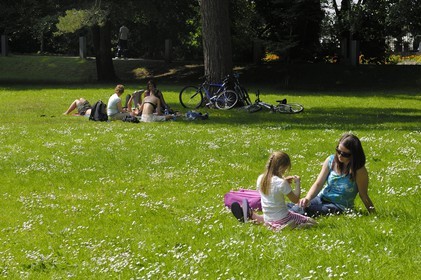 Irlande, Cork, jardin de l'University College Cork