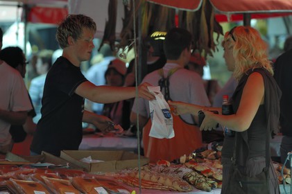 Norway, Hordaland, Bergen, fish market