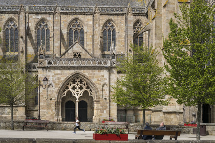France, Côtes-d'Armor (22), Tréguier, cathédrale Saint-Tugdual place du Martray