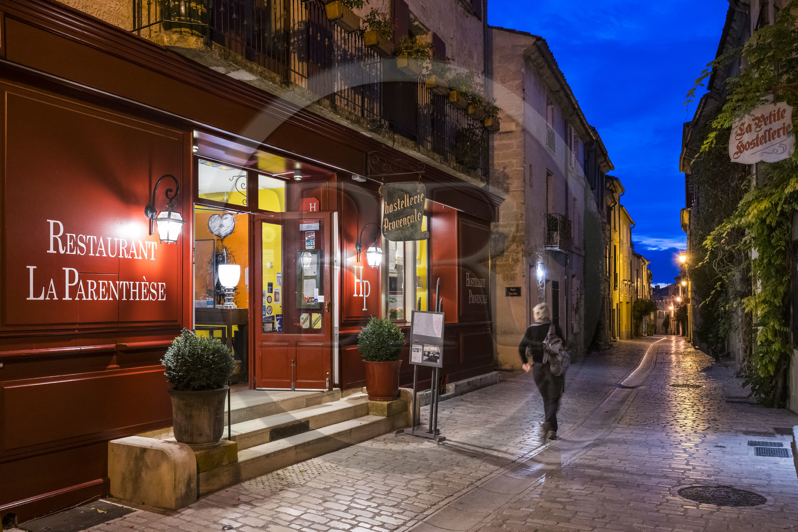 France, Gard, Uzès, Restaurant La Parenthèse and the Hostellerie Provencale