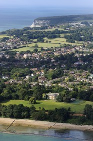Royaume-Uni, Angleterre, Hampshire, Ile de Wight, Bembridge (vue aérienne)