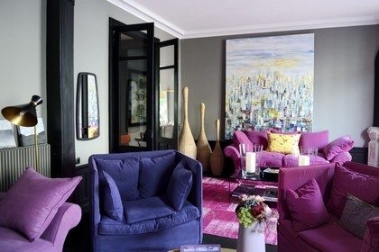 France, Meurthe-et-Moselle, Nancy, guest house Villa 1901, the lounge