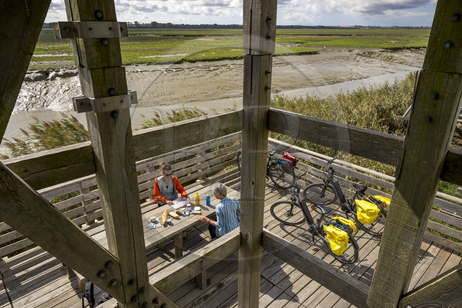 France, Loire-Atlantique (44), Lavau-sur-Loire, collection d'art contemporain à ciel ouvert Estuaire, l’Observatoire réalisé par l'artiste Tadashi Kawamata