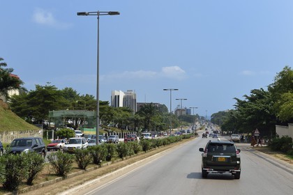 Gabon, Libreville, boulevard Triomphal El Hadj Omar Bongo