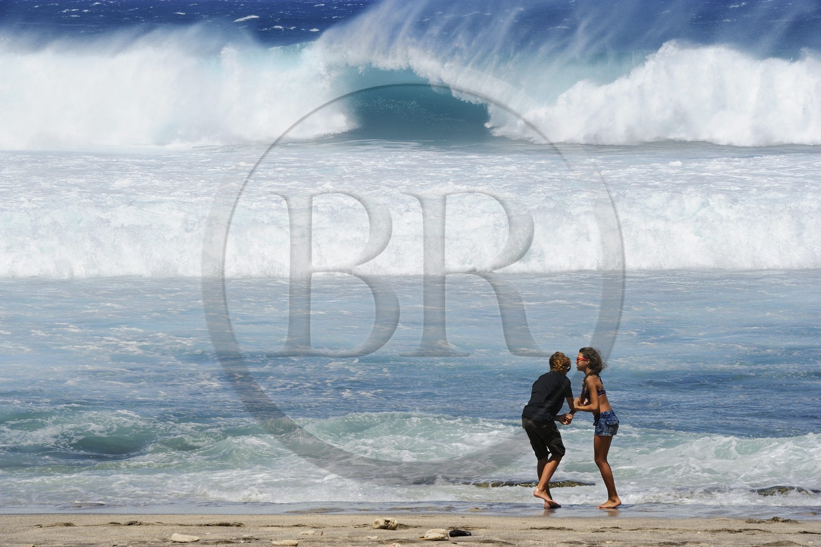 France, île de la Réunion, la côte sud, plage de Grand-Anse