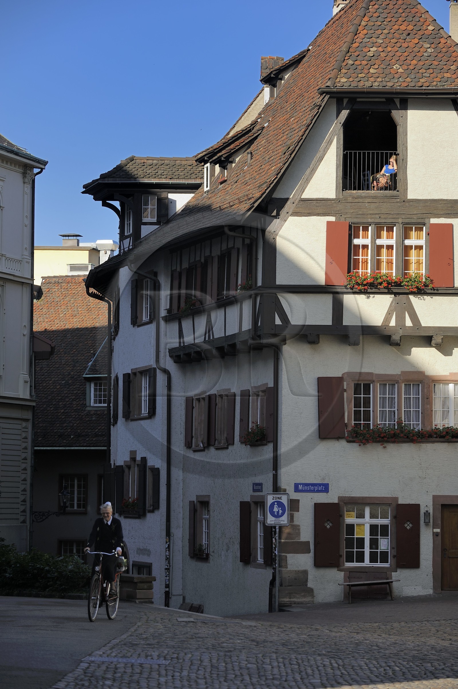 Suisse, Bâle, la place de la cathédrale Münsterplatz