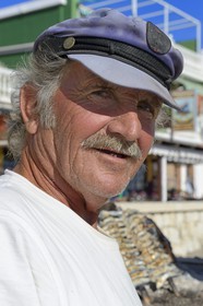 Spain, Andalusia, Malaga, fishing district of Pedregalejo, fisherman