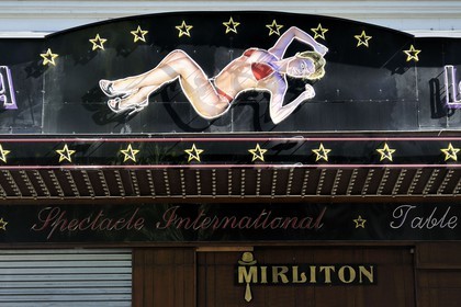 France, Paris (75), le boulevard de Clichy entre Pigalle et Blanche, cabaret erotique