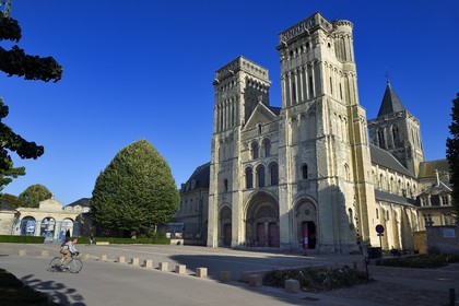 France, Calvados (14), Caen, l'Abbaye-aux-Dames, l'église abbatiale de la Trinité