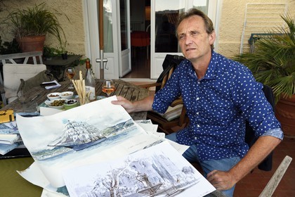 France, Var (83), Toulon, l'écrivain Remi Kerfridin