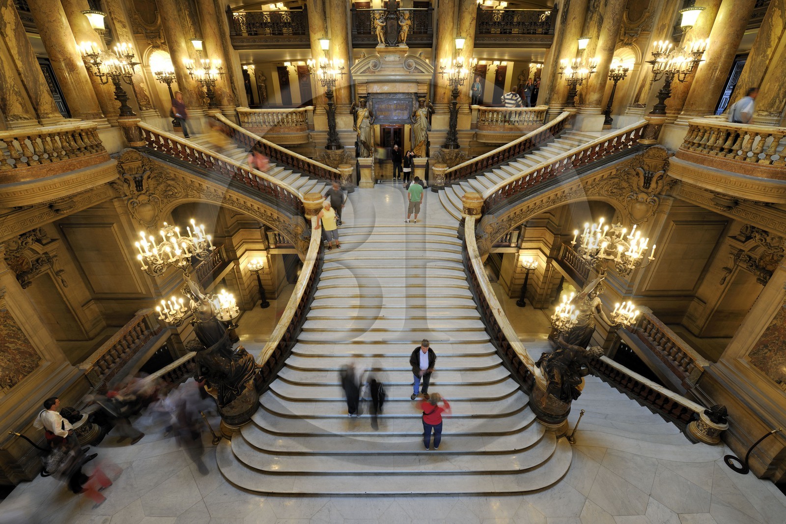 France, Paris (75), l'Opéra Garnier, le Grand Escalier
