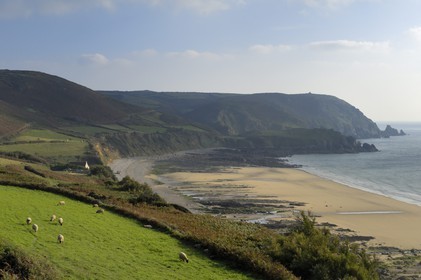 France, Manche, Cap de la Hague, Ecalgrain Bay