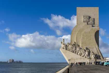 Portugal, Lisbonne, quartier de Belém, Padrao dos Descobrimentos (Monument des Découvertes) datant de 1960