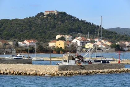 Croatia, Dalmatia, Dalmatian Coast, Tkon, Cokovac Benedictine monastery founded in 1125 on the island of Pasman