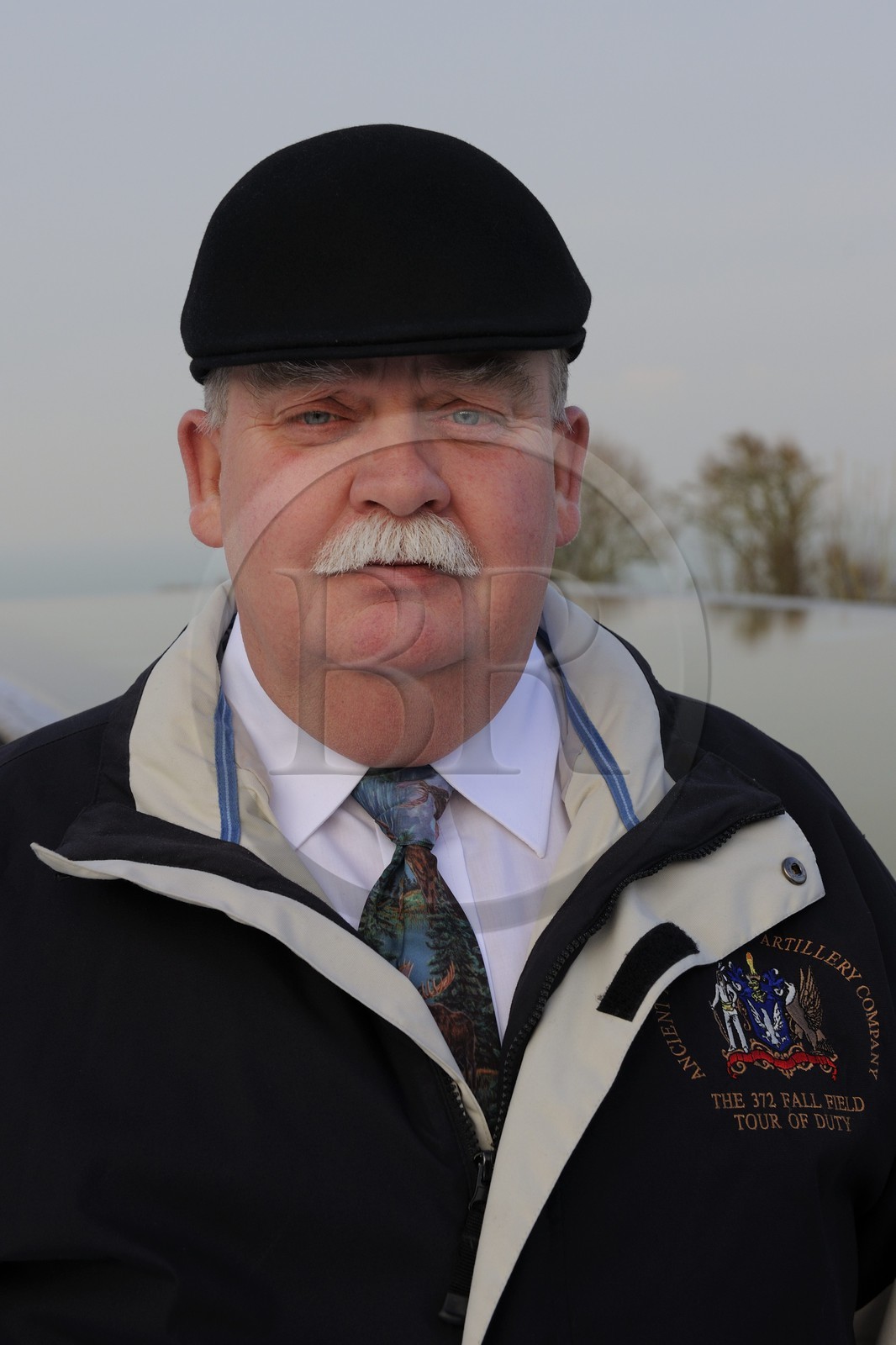 France, Calvados, Colleville sur Mer, the Normandy Landings Beach, Omaha Beach, Daniel L.Neese superintendent of the American cemetery