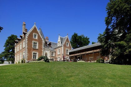 France, Indre-et-Loire (37), vallée de la Loire classée Patrimoine Mondial par l'UNESCO, Amboise, château du Clos Lucé (dernière demeure de Léonard de Vinci)