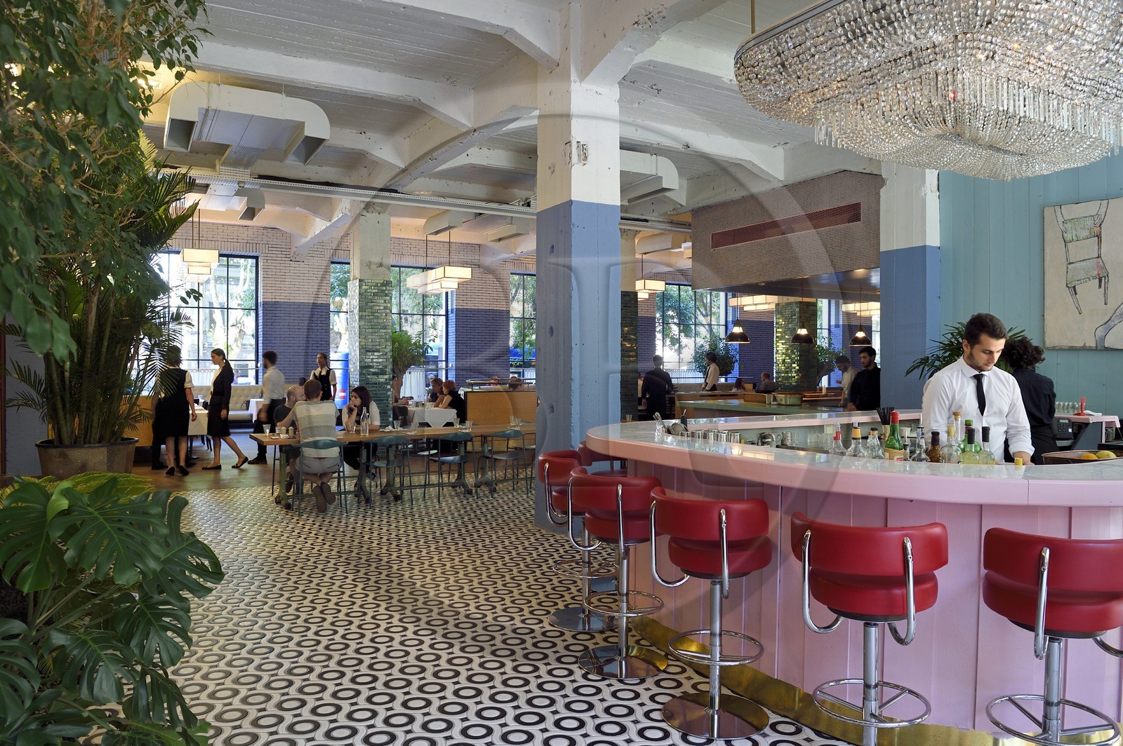 Géorgie, Tbilissi, Stamba Hotel, Pink Bar