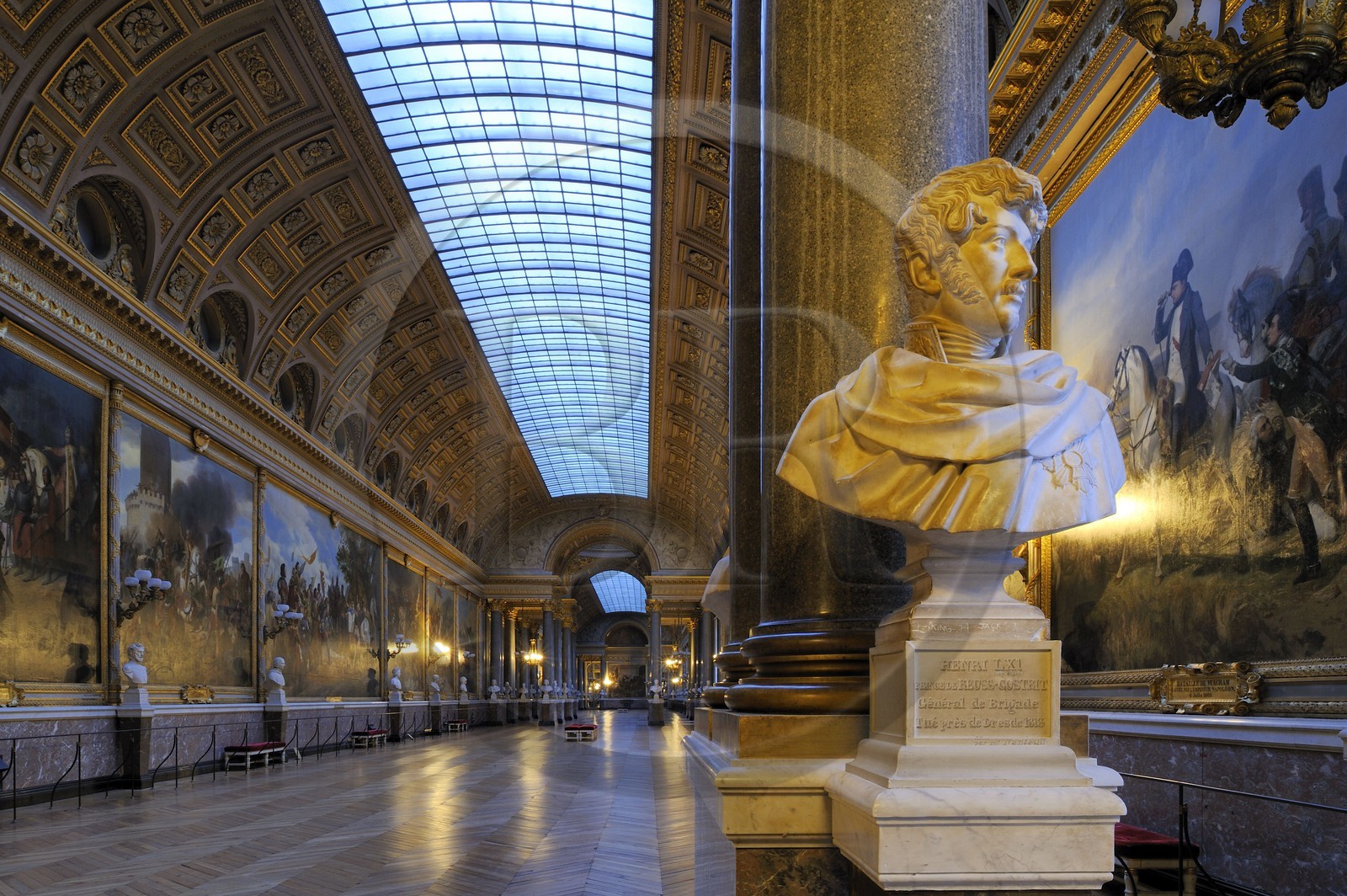 France, Yvelines (78), château de Versailles, classé Patrimoine Mondial de l'UNESCO, Musée de l’Histoire de France crée par Louis-Philippe dans l'aile du Midi, Galerie des Batailles